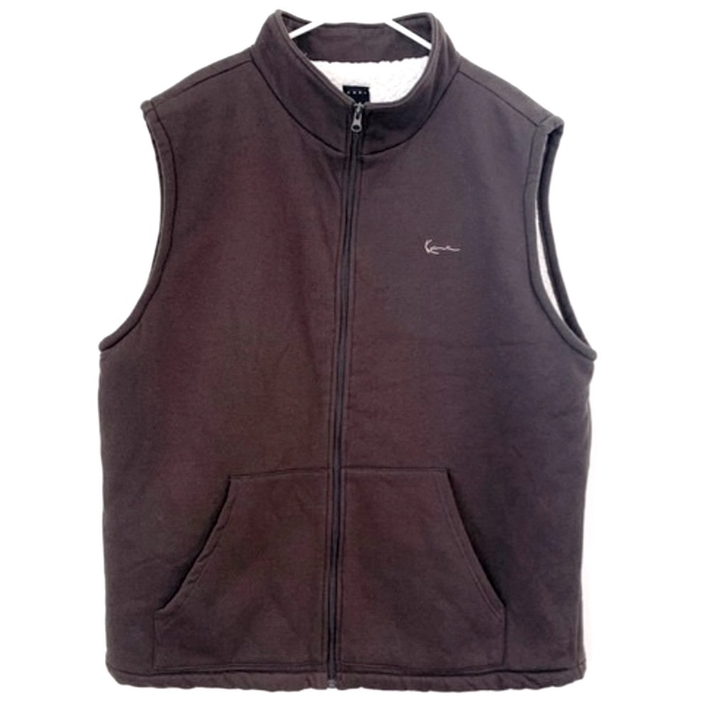 Kani Gold Shearling Lined Brown Vest